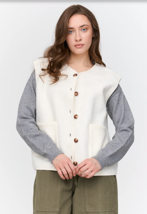 24COLOURS - VEST WHITE