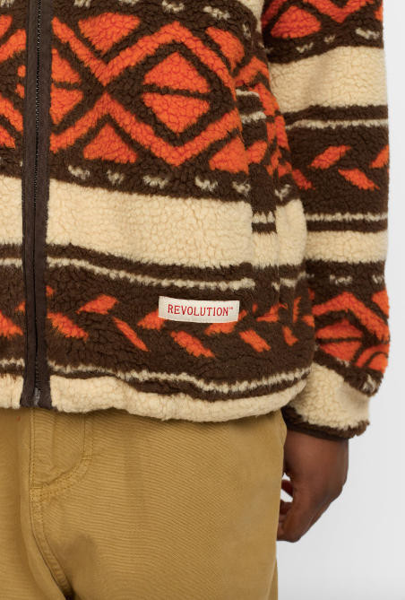 REVOLUTION - PRINTED TEDDY JACKET 7021