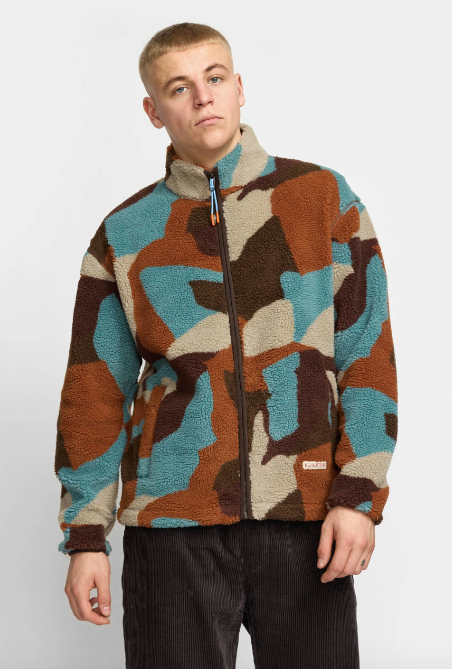 REVOLUTION - PRINTED TEDDY JACKET 7023