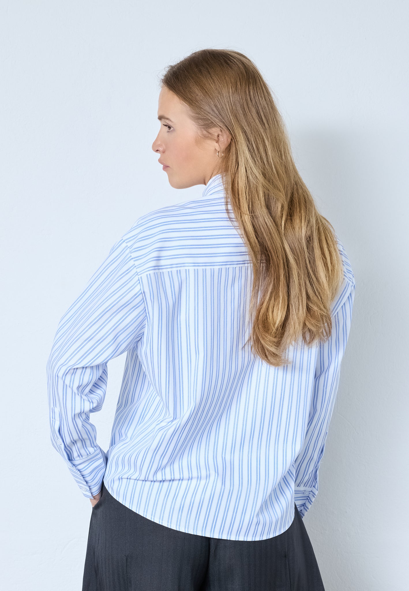 COCOUTURE - devin cc stripe tie shirt