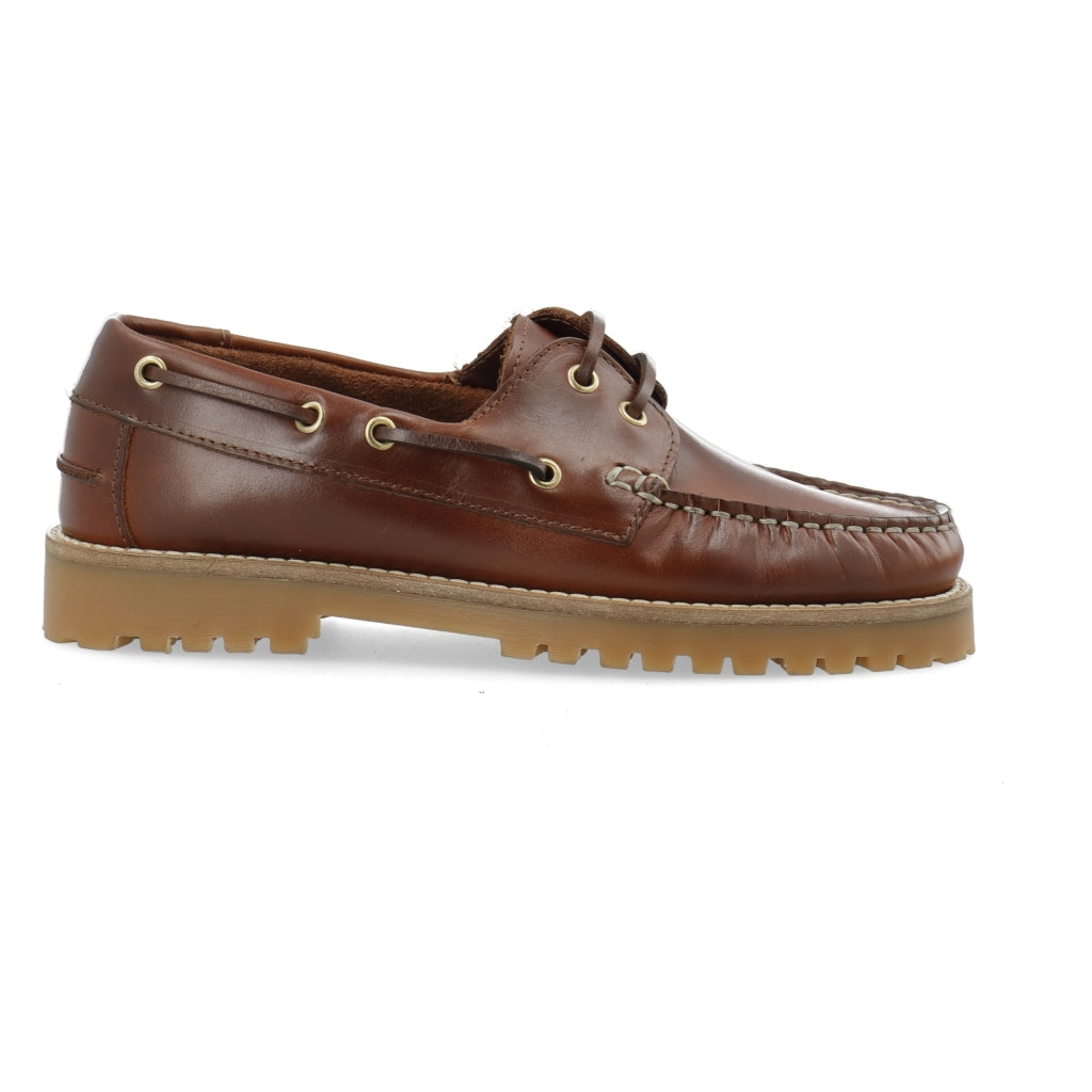 WHITE - BIACAPRI Boat Shoe Pull Up Leather