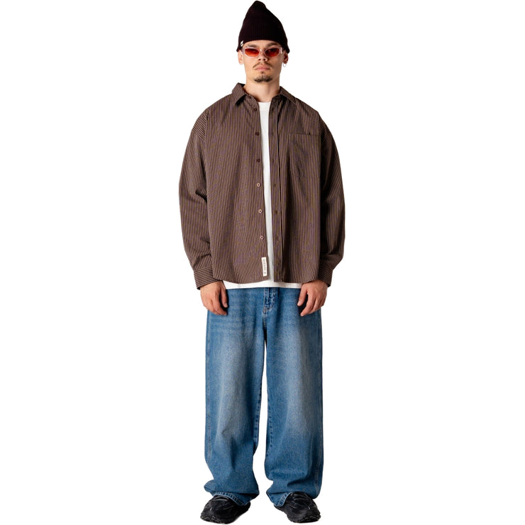 WOODBIRD - jong stripe shirt