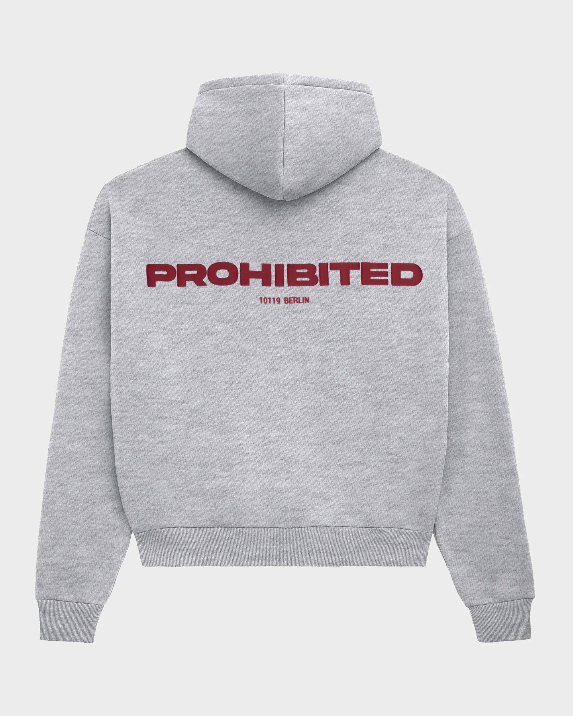 PROHIBITED - 10119 Zip-Hoodie Grey