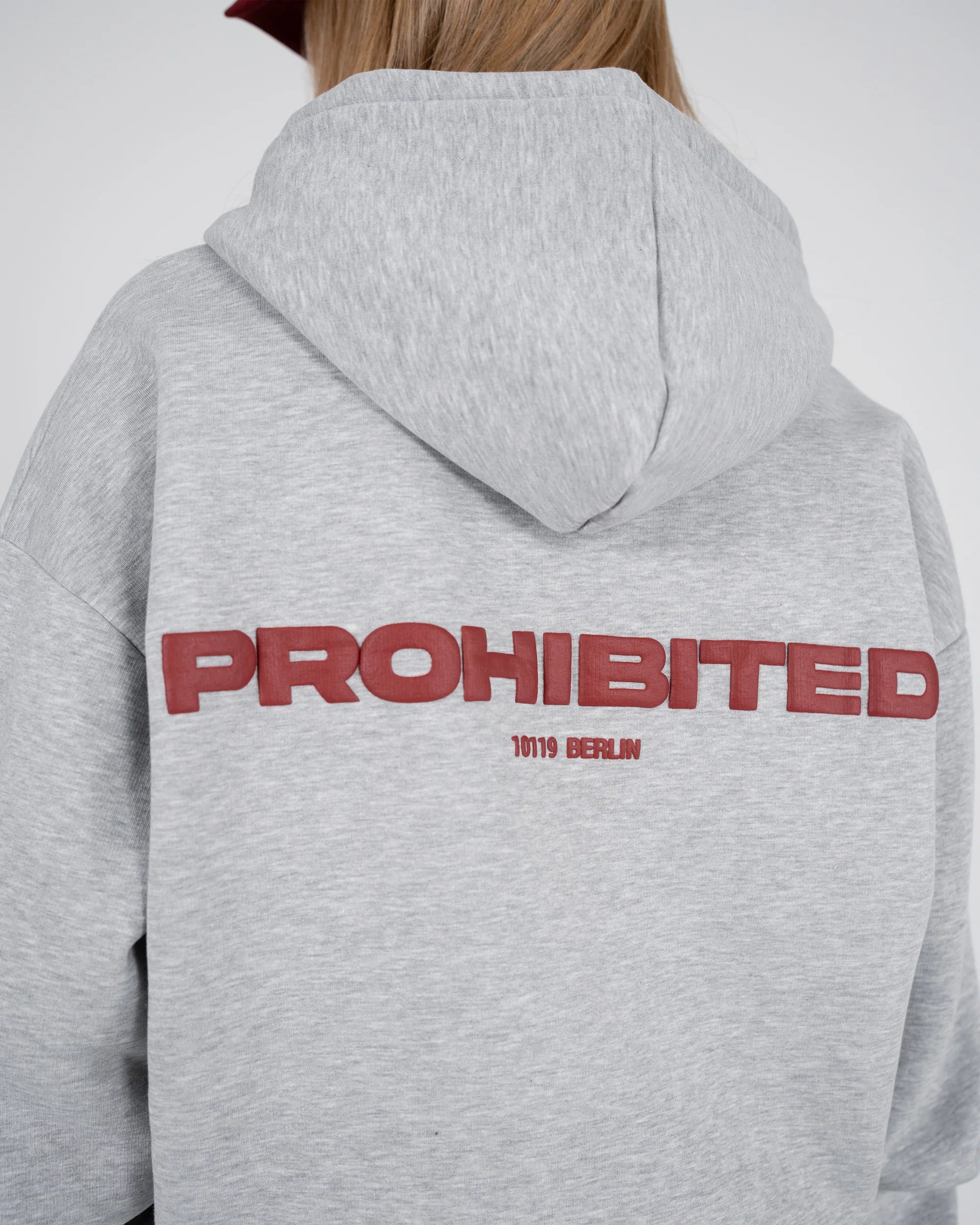 PROHIBITED - 10119 Zip-Hoodie Grey