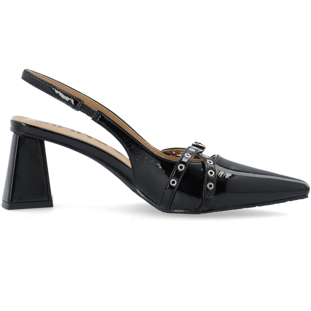WHITE - BIAMARALYN Buckle Slingback Faux Leather