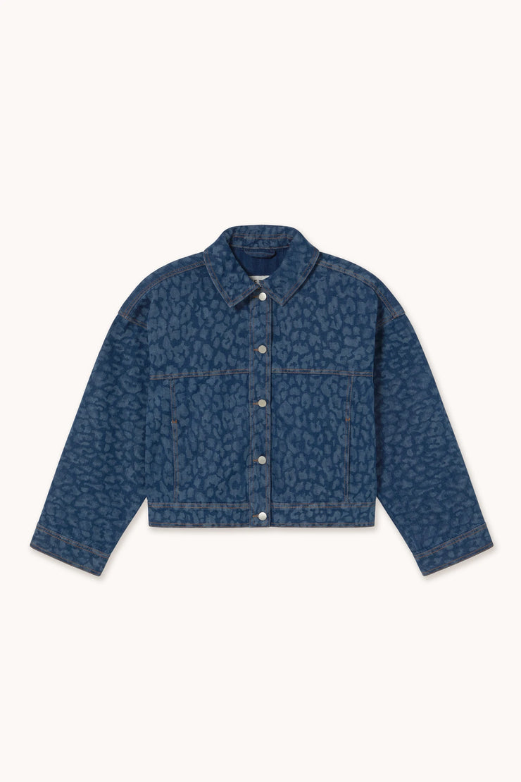 TINY COTTONS - ANIMAL PRINT CROPPED JACKET