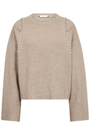 CO' COUTURE - ROWCC RIB PEARL KNIT BONE