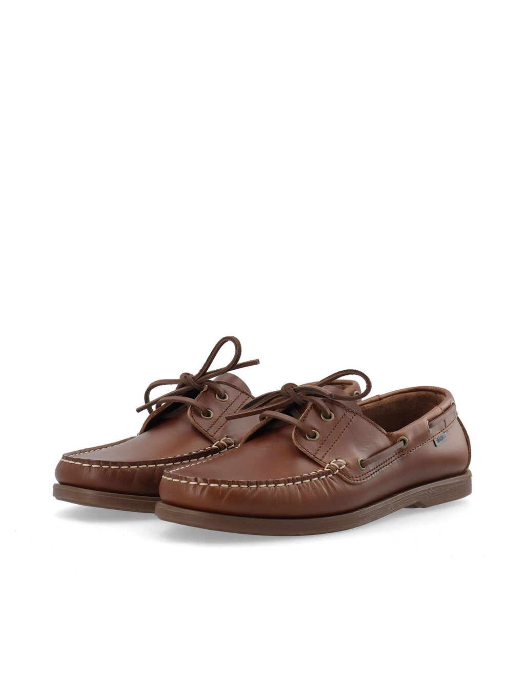 WHITE - BIAIBIZA Boat Shoe Pull Up Leather