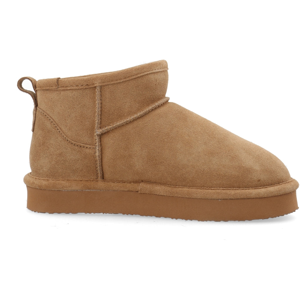 WHITE - BIASNOW Flatform Ankle Boot Suede
