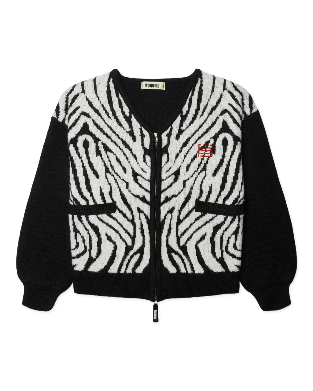 WOODBIRD - WBOni Zebra Zip Cardigan