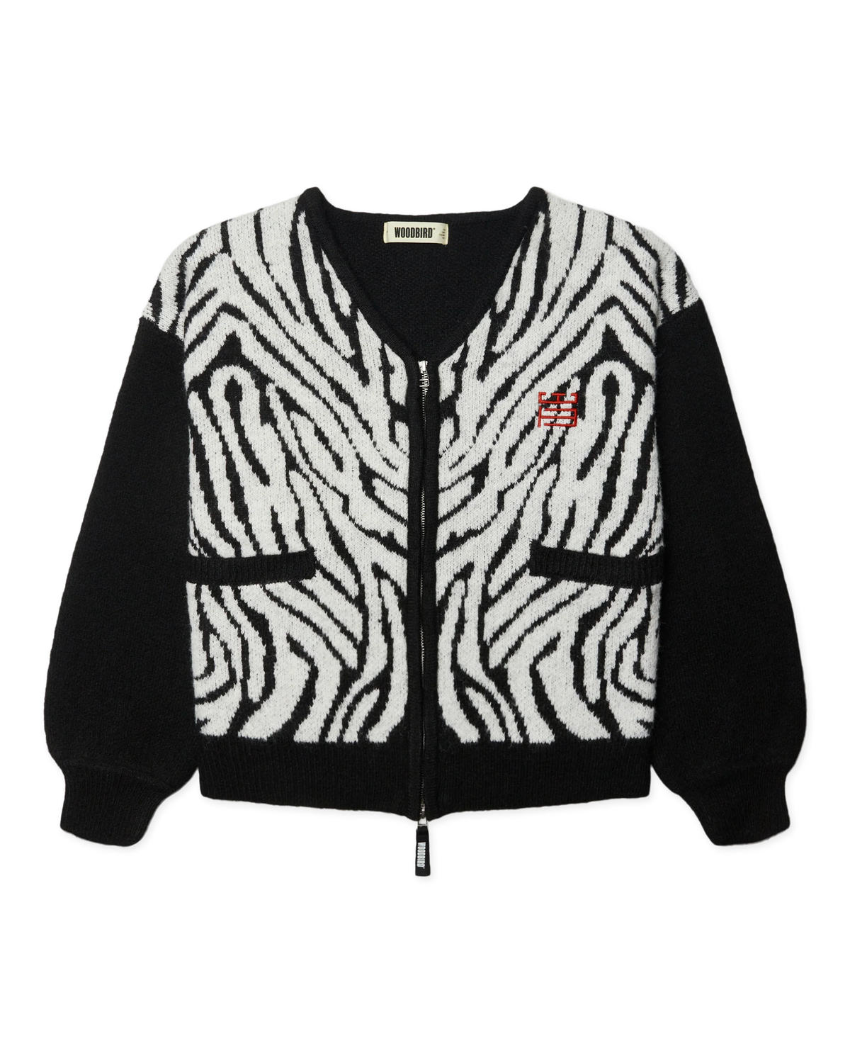 WOODBIRD - WBOni Zebra Zip Cardigan