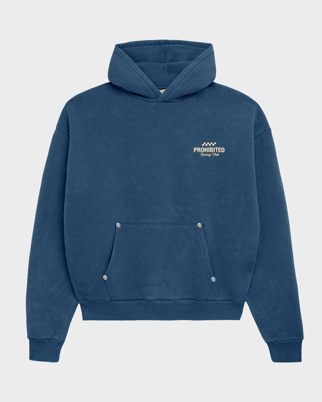 PROHIBITED - Racing Club Hoodie Black (Stone Washed)