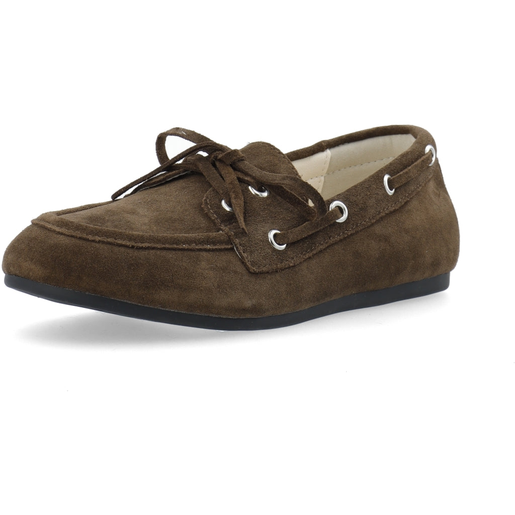 WHITE - BIAMARLENE Boat Shoe Suede