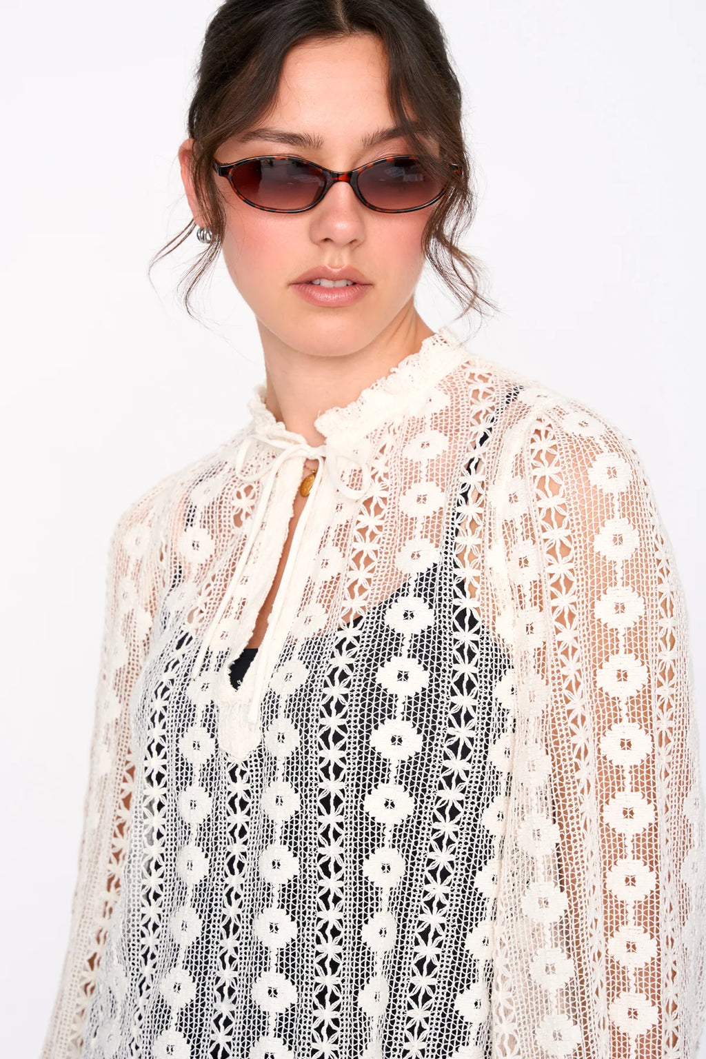 24 COLOURS - Lace blouse