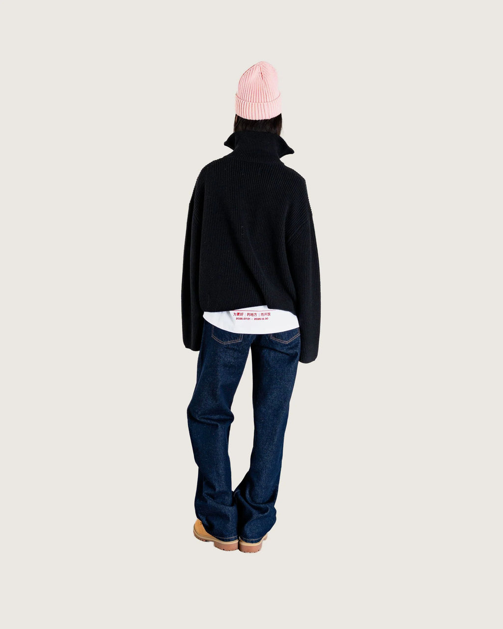 WOODBIRD - fang half zip knit