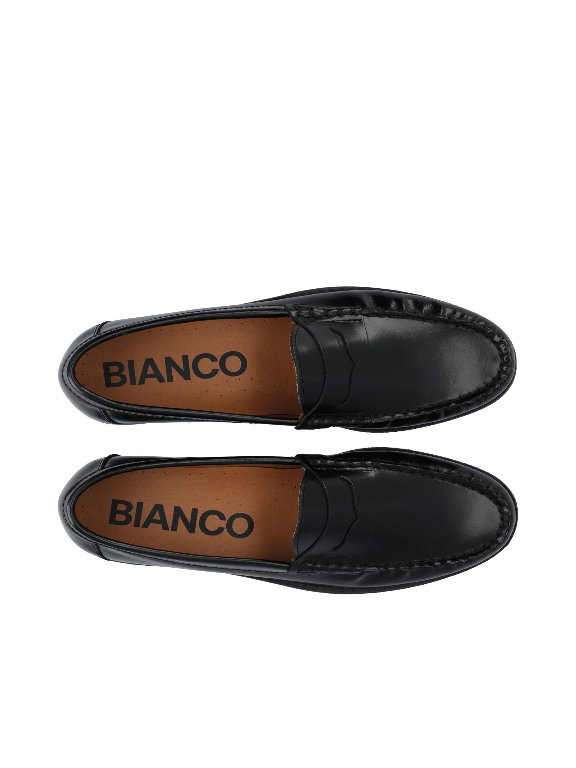WHITE - BIAPOP polished penny loafer
