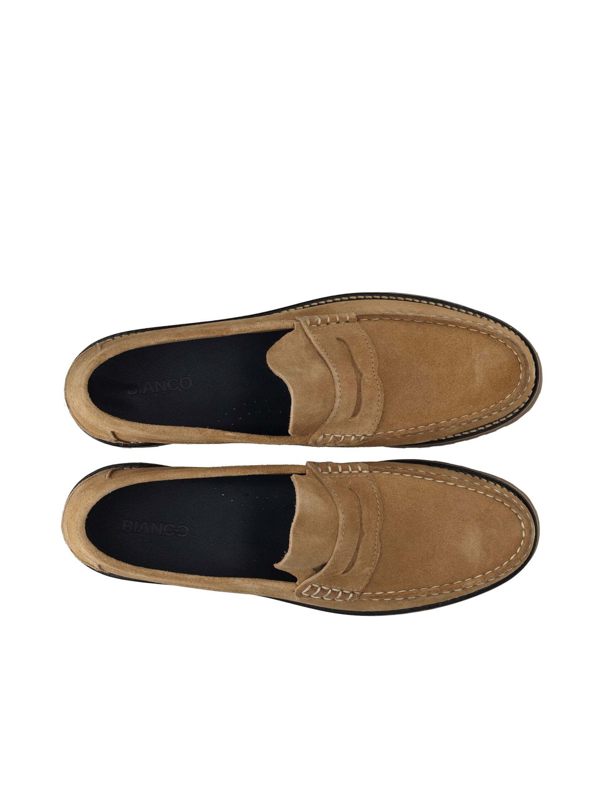 WHITE - BIAGREG Penny Loafer Suede