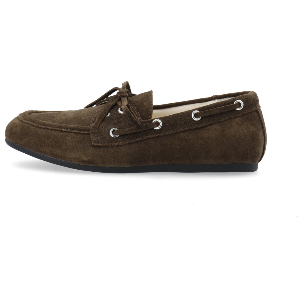 WHITE - BIAMARLENE Boat Shoe Suede