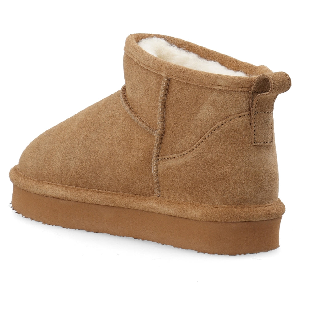 WHITE - BIASNOW Flatform Ankle Boot Suede
