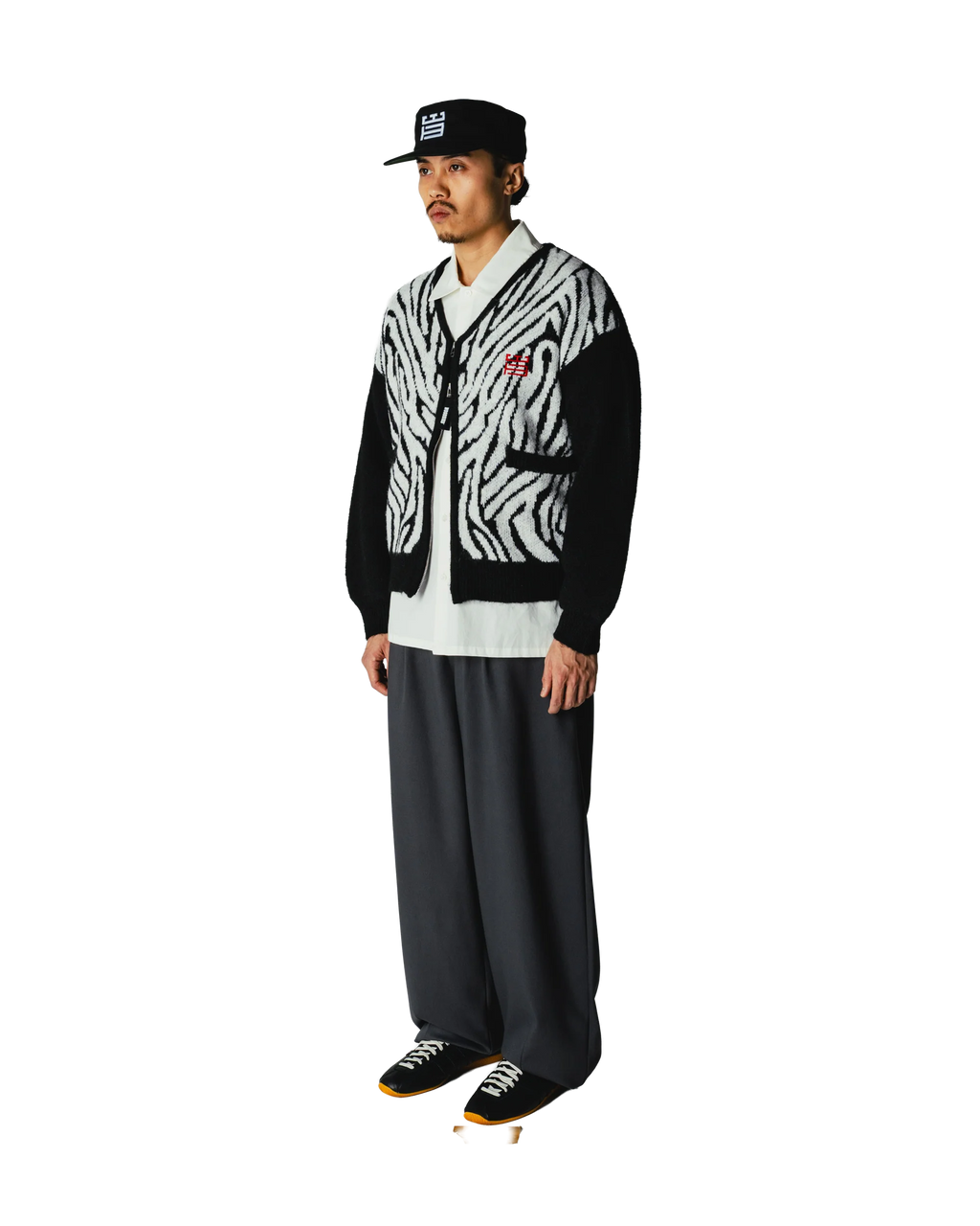 WOODBIRD - WBOni Zebra Zip Cardigan