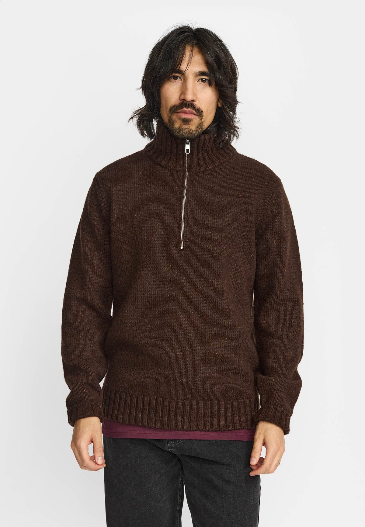 REVOLUTION - Half-zip Knit