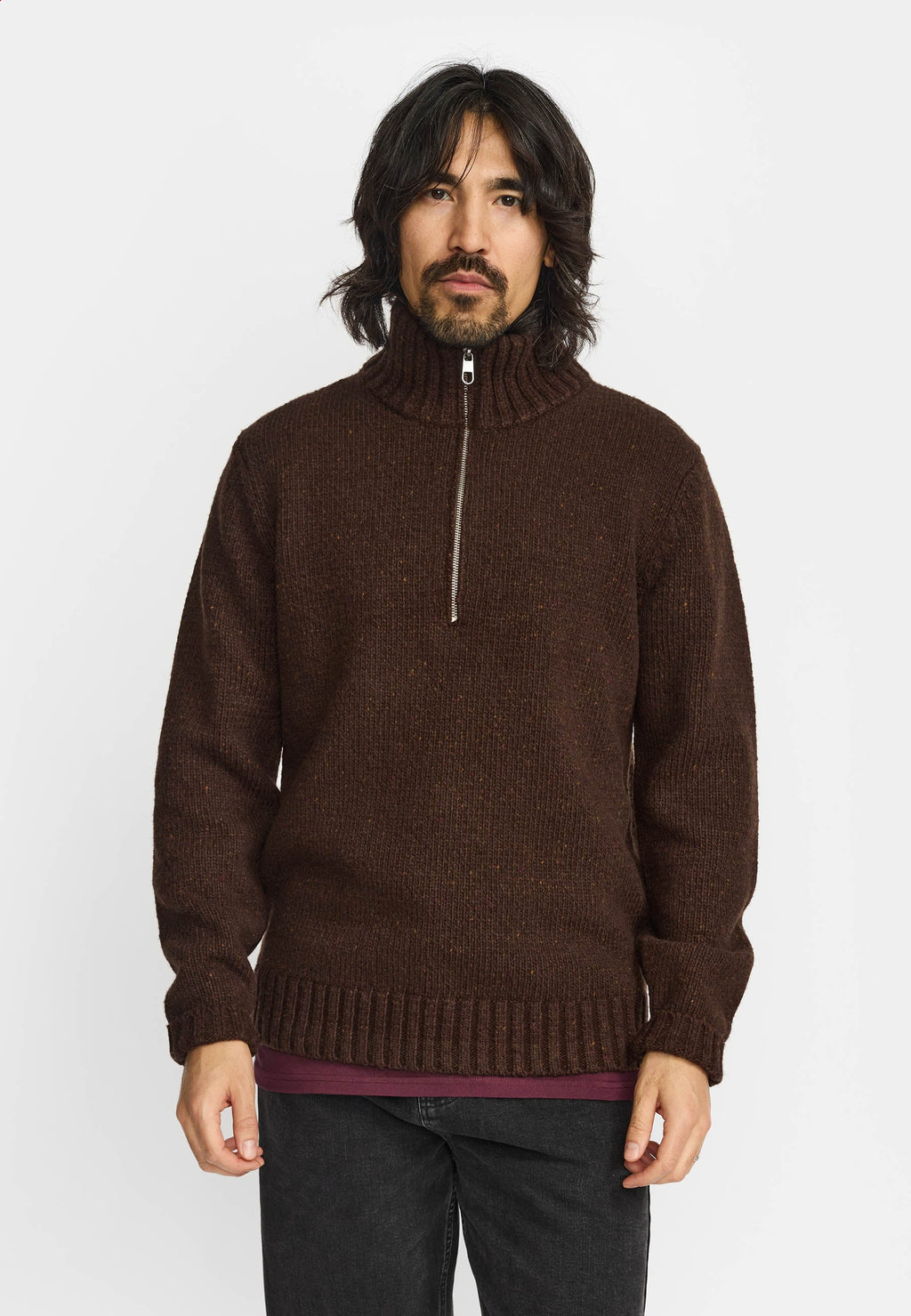 REVOLUTION - Half-zip Knit