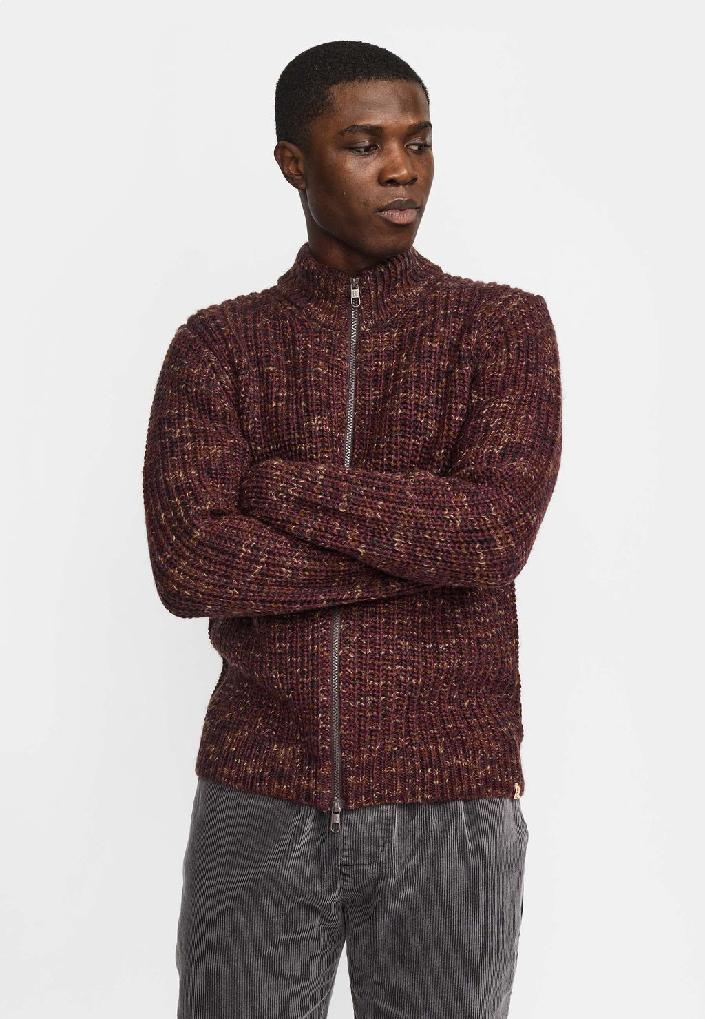 REVOLUTION - Zipped Knit Cardigan
