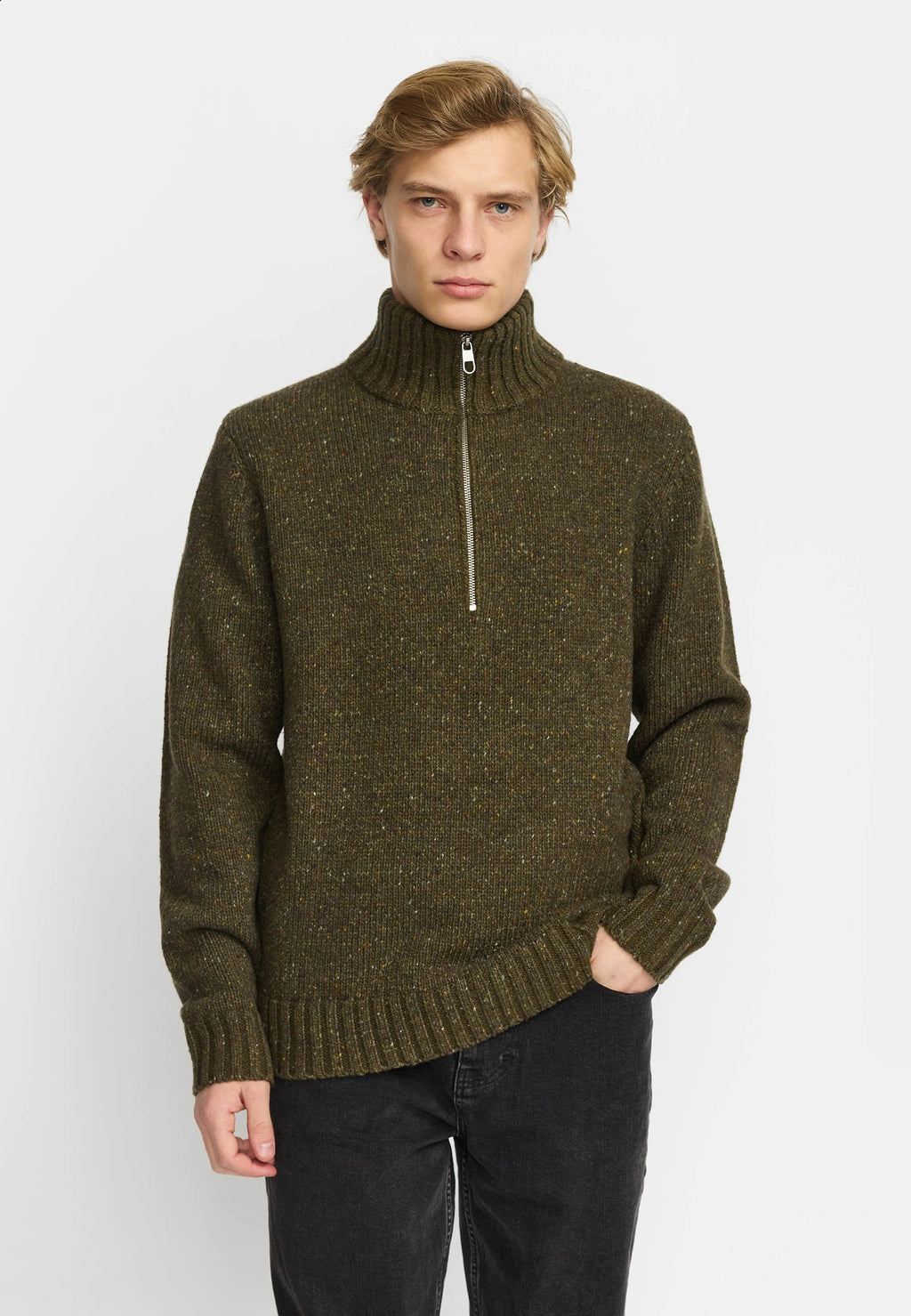 REVOLUTION - Half-zip Knit