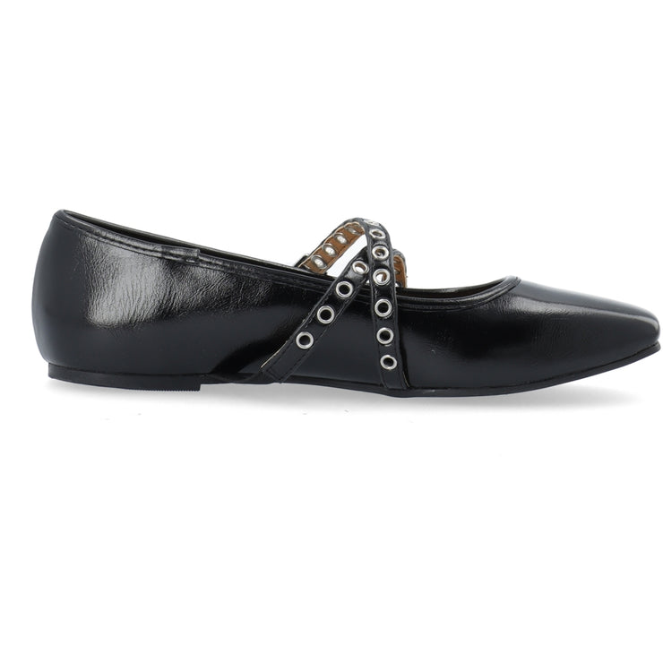 BIANCO - BIAROSE Karré Cross Mary Jane Faux Leather