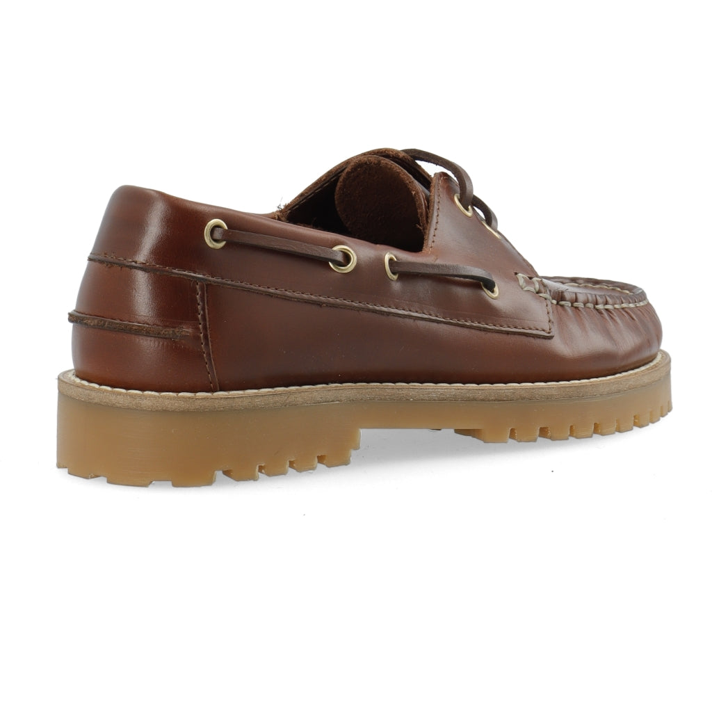 WHITE - BIACAPRI Boat Shoe Pull Up Leather