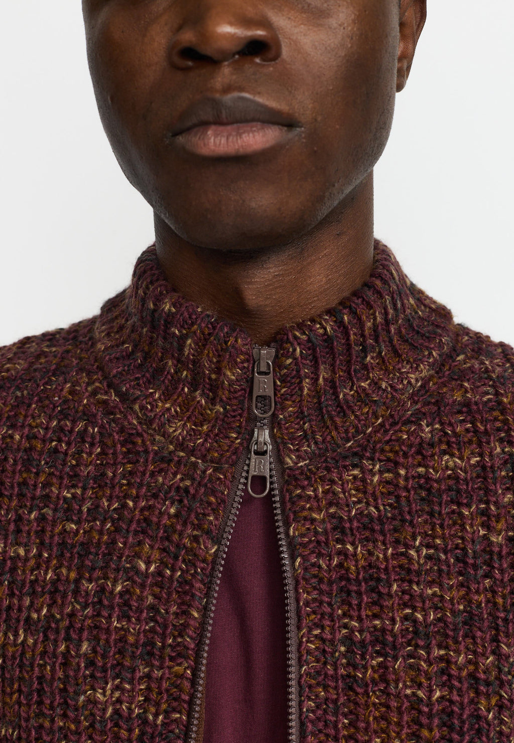 REVOLUTION - Zipped Knit Cardigan