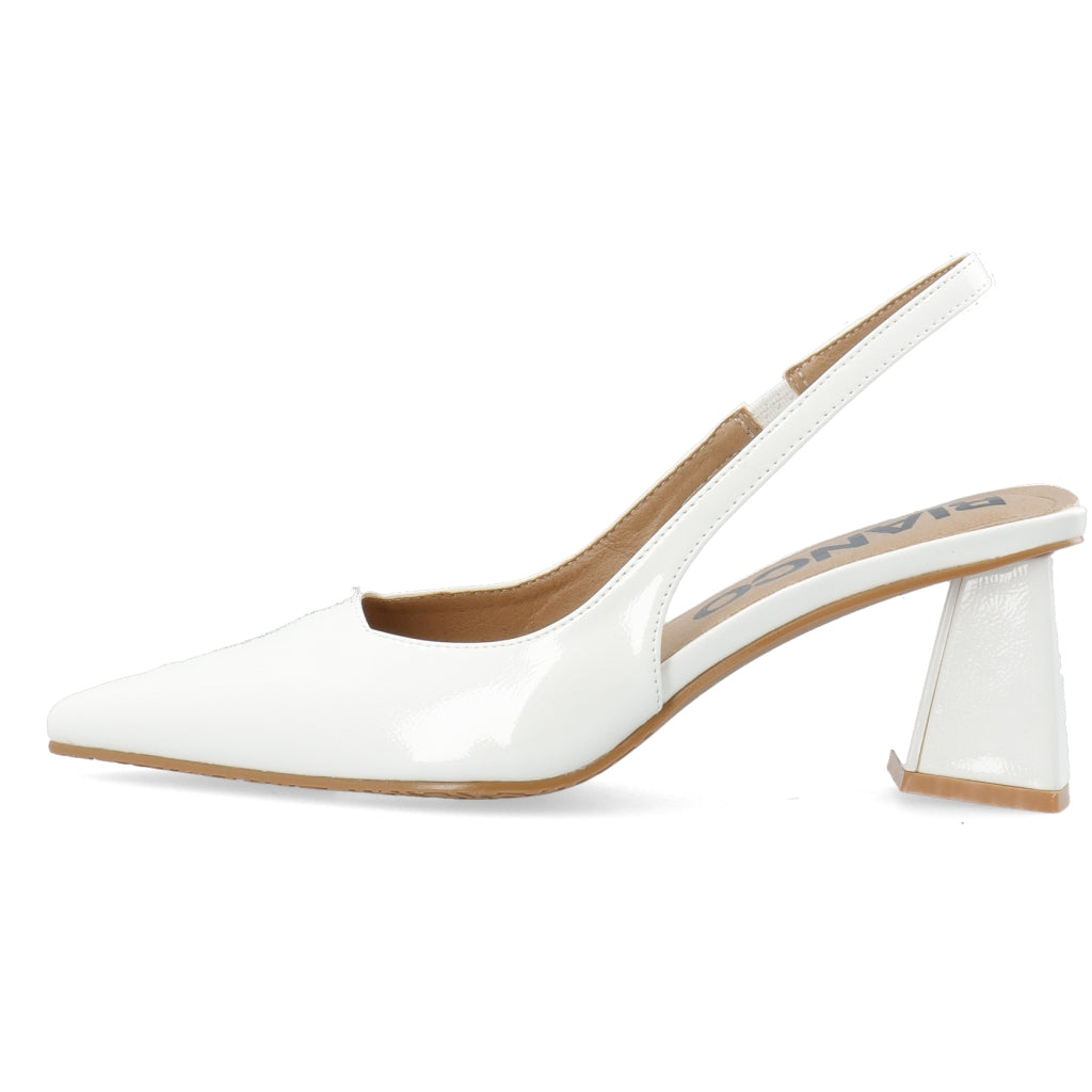 WHITE - BIAMARALYN Slingback Patent