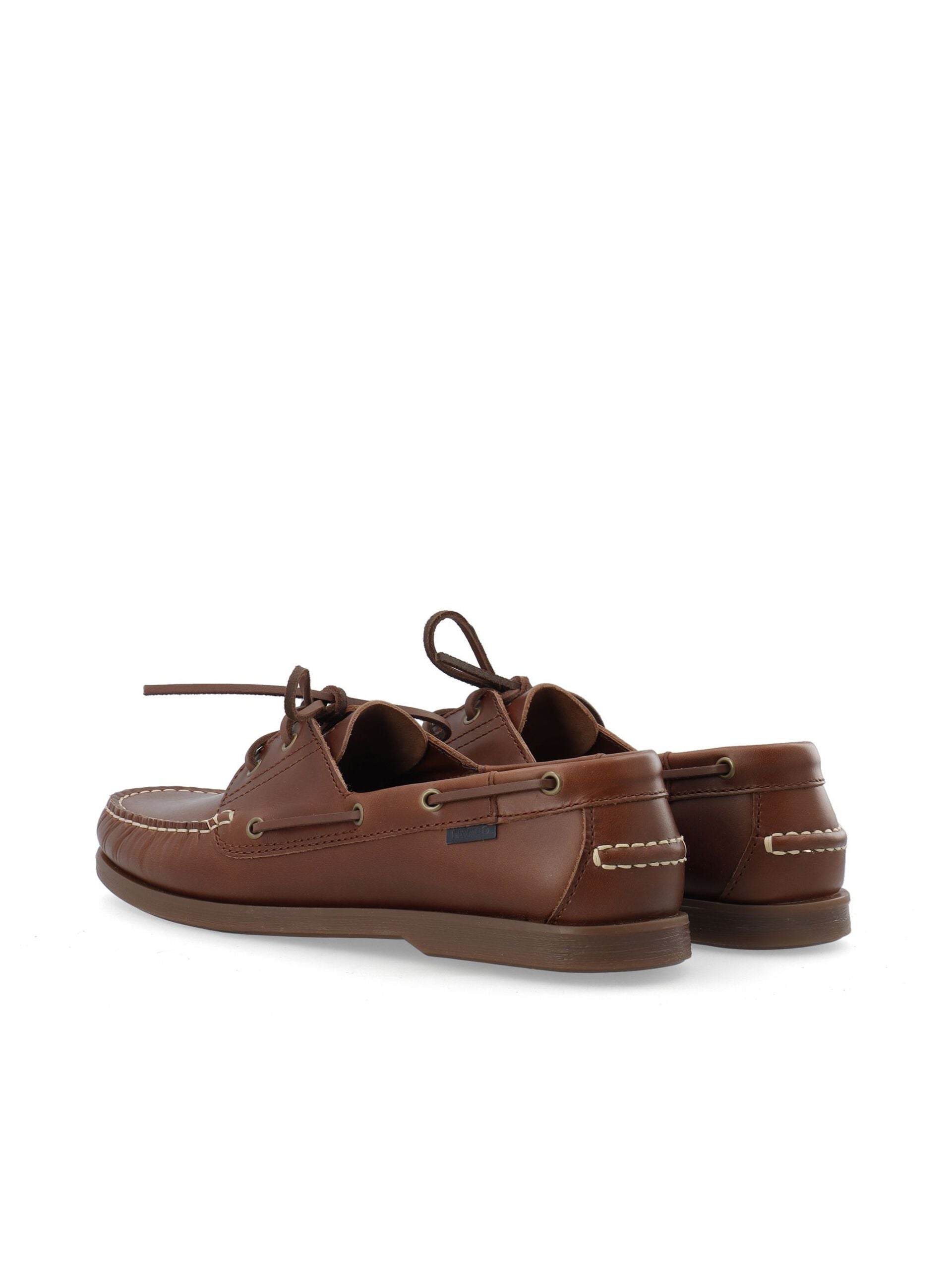 WHITE - BIAIBIZA Boat Shoe Pull Up Leather