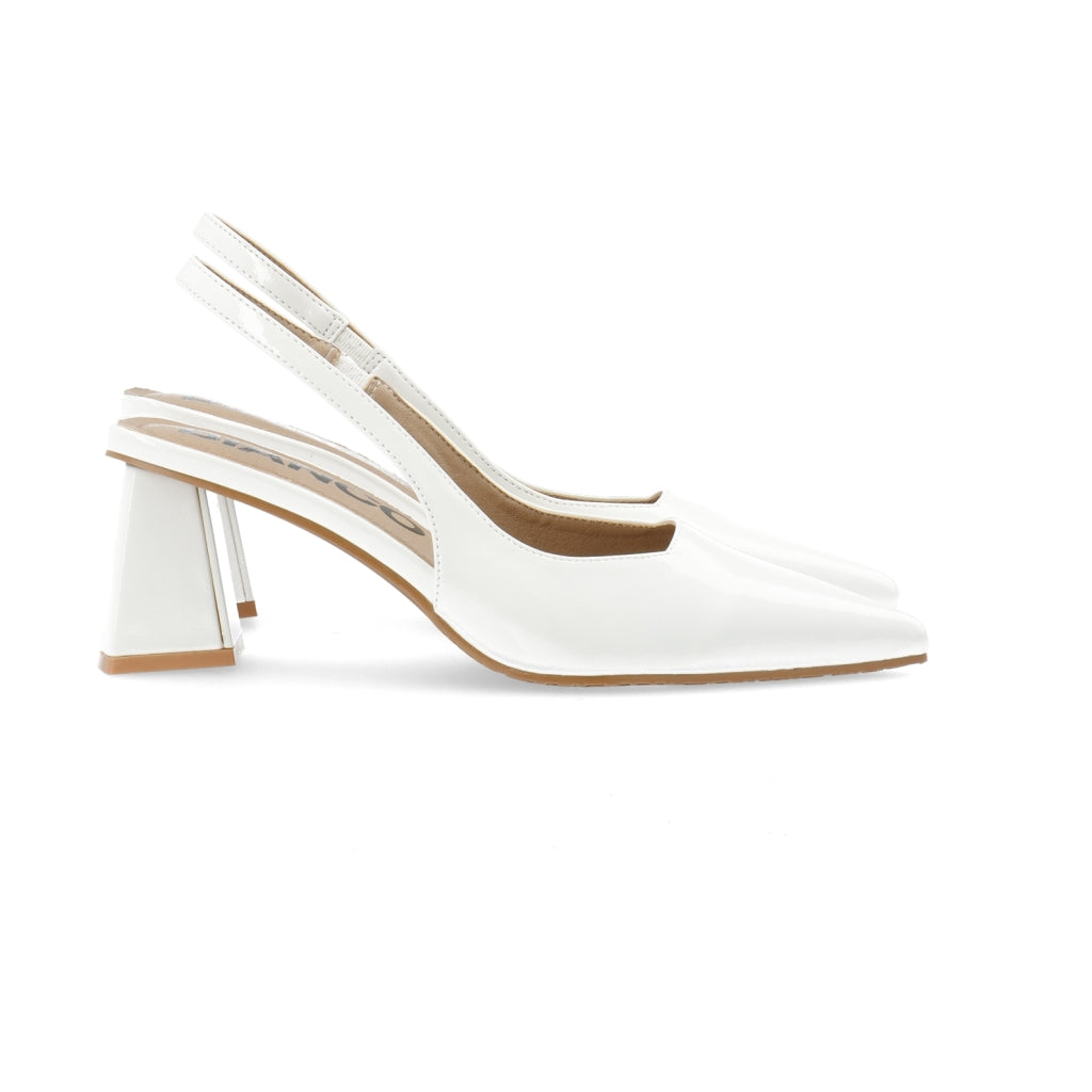 WHITE - BIAMARALYN Slingback Patent