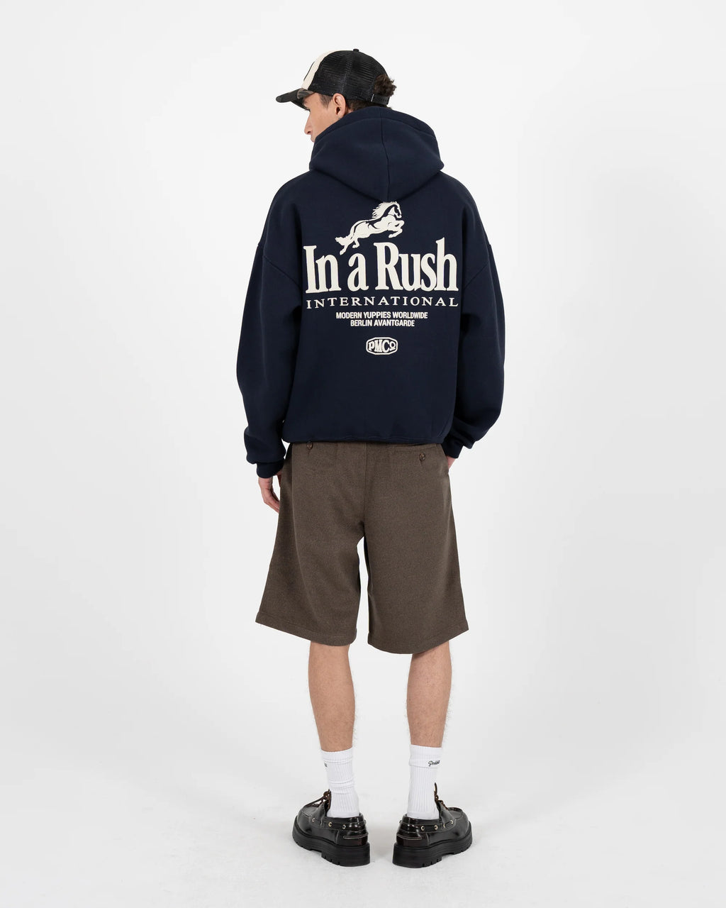 PROHIBITED - Horse Racer Hoodie Deep Blue
